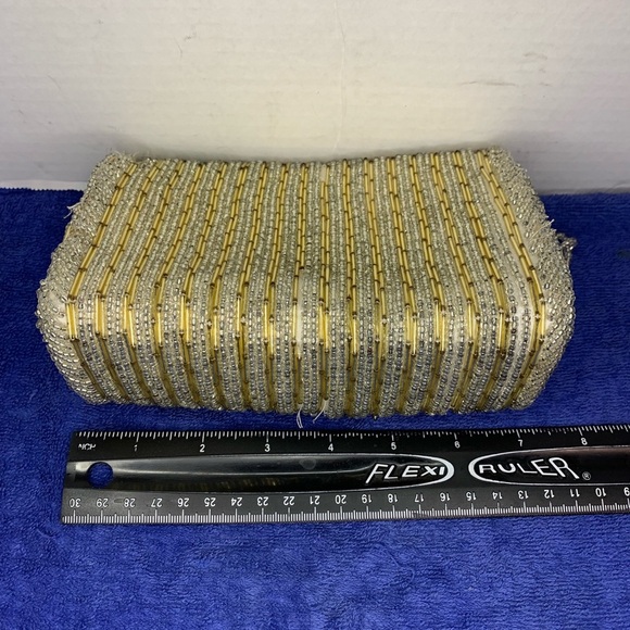 Vintage Beaded Mister Ernest Beaded Handbag w/ Beaded Strap Made in Hong Kong - Picture 5 of 9